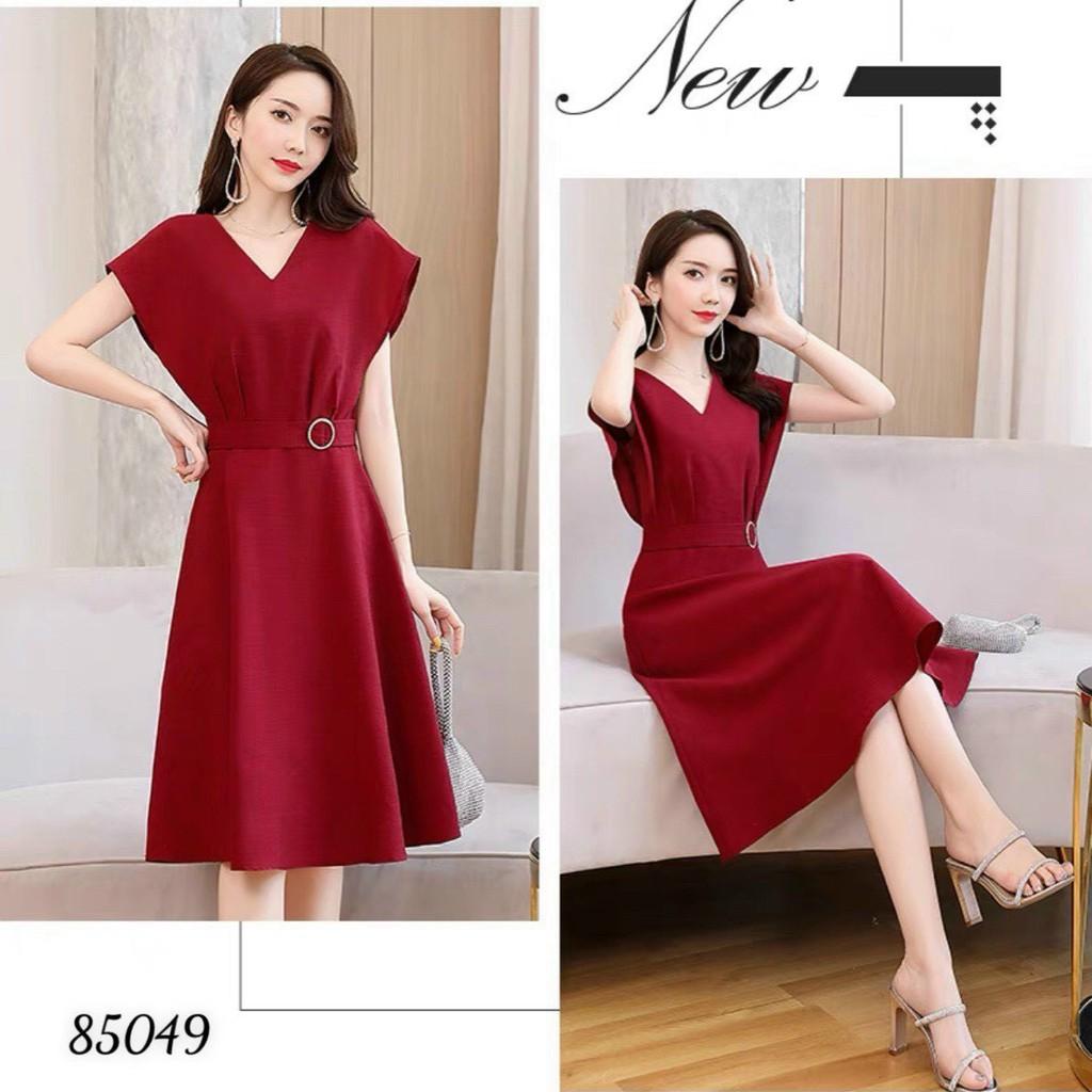 Đầm Nữ Dáng Suông Phối Nịt Eo Tôn Dáng Cực Sang TH