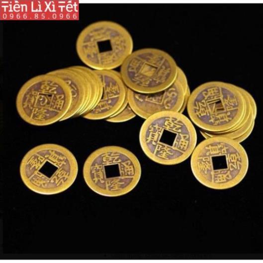 Đồng Tiền Xu Âm Dương Chiêu Tài May Mắn