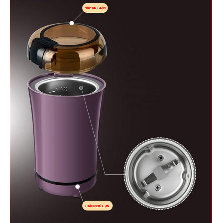 Máy Nghiền Hạt Đa Năng Mini Siêu Tốc Máy Xay Bột Siêu Mịn - Xay Ngũ Cốc, Cafe, Các Hạt Gia Vị