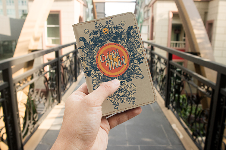 Bao Da Hộ Chiếu / PASSPORT Mika Nhộng CU DI THOI-002-P - Xám
