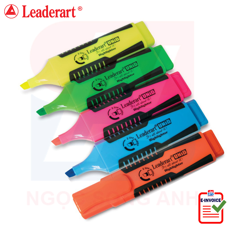 Bút dạ quang Leaderart 113HL- Hộp 10 chiếc