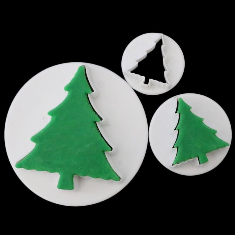 Bộ 3 Khuôn Cutter Bánh Quy Fondant/Khuôn Nhấn bánh cookie