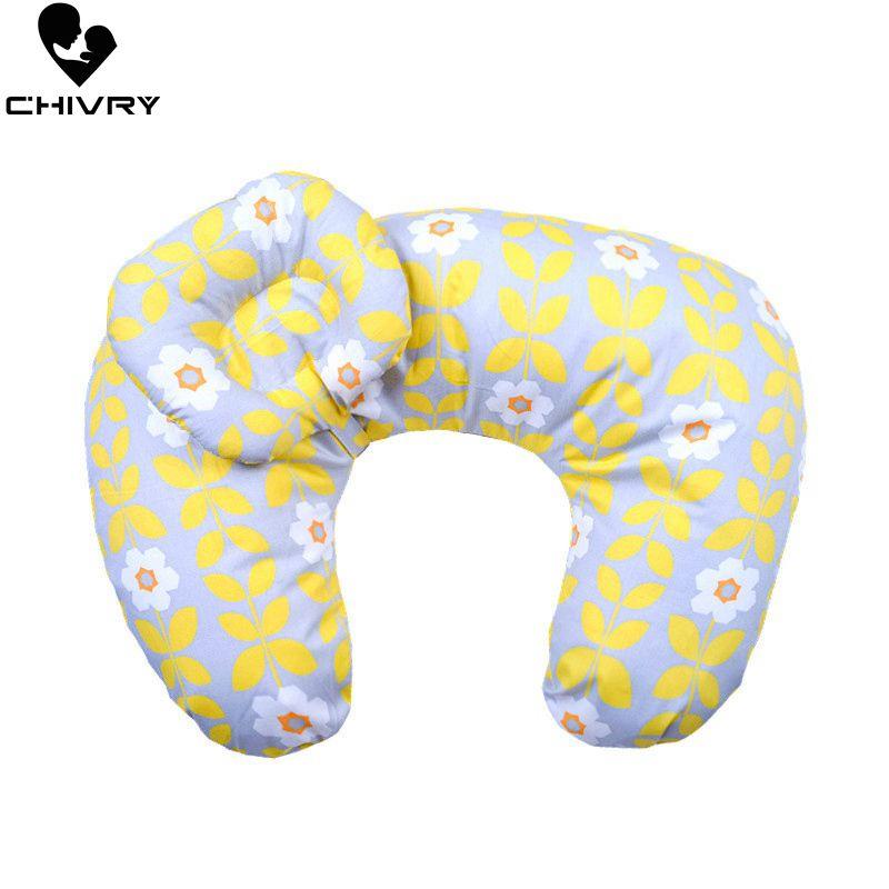 Mới Cho Bé Điều Dưỡng Gối Sơ Sinh Cho Bé Hình Chữ U Cho Con Bú In Gối Cho Trẻ Sơ Sinh Ôm Cotton Định Hình Cho Ăn Eo Đệm