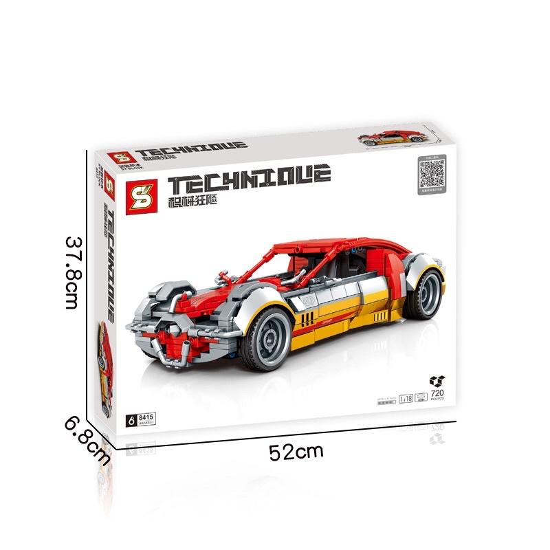 Lắp Ráp Siêu Xe Thể Thao Tỉ lệ 1:18 720 Mảnh