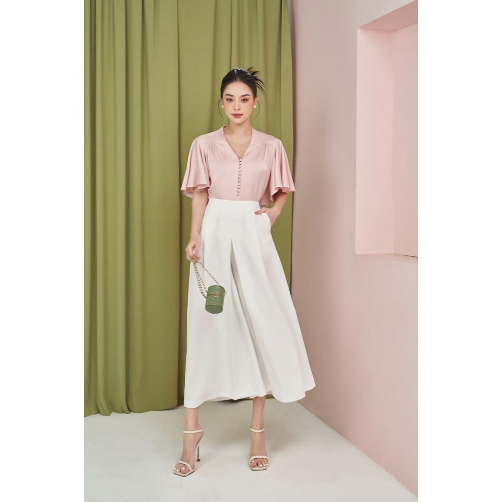 Quần Bloom suông xếp ly bung quyến rũ nữ tính thiết kế cao cấp đi chơi đi tiệc gợi cảm