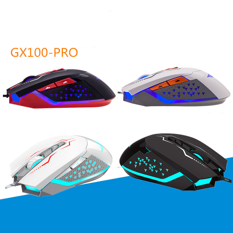 Chuột có dây Gaming Newmen GX100-Pro 4000DPI Chipset A3090 Switch Omron Led RGB - Hàng chính hãng