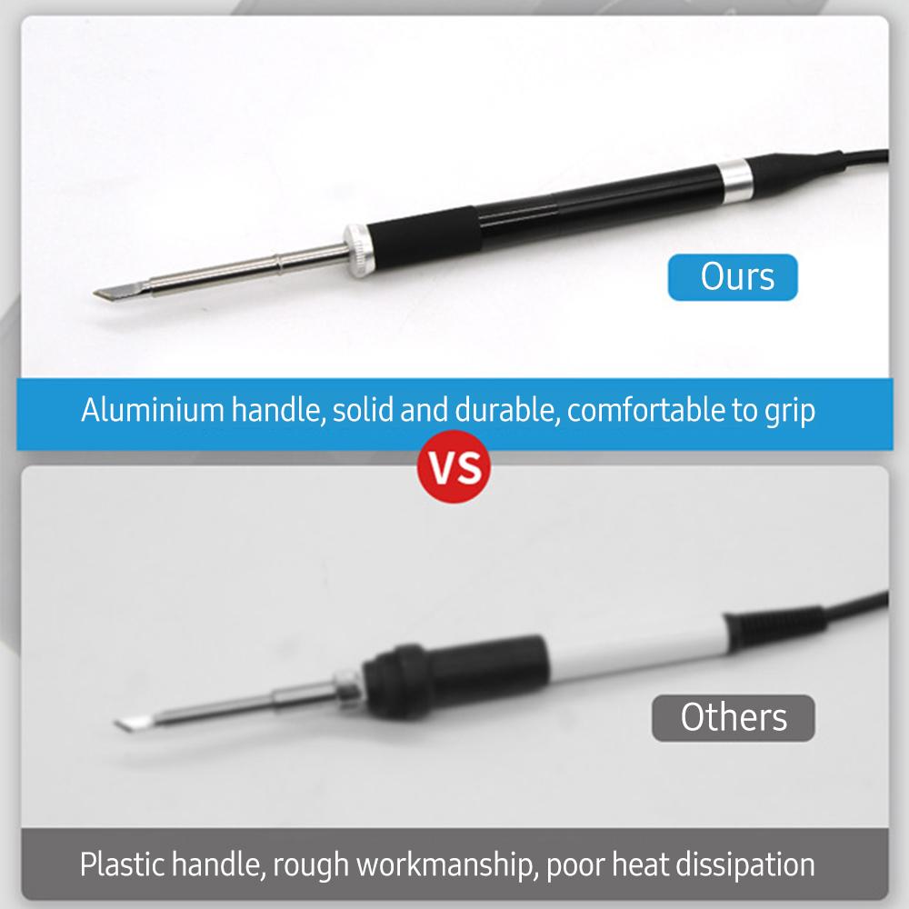 MSS12 Mini OLED Soldering Station Portable Electric Solder Iron with Zipper Case Compatible with T12 Supports PD3.0/3S-6S/12V-25V Power Supply