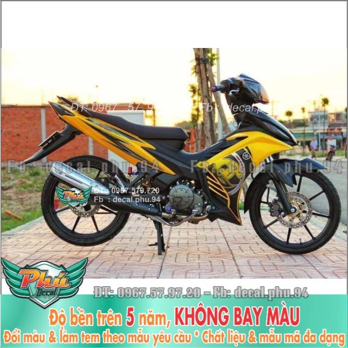 Tem rời Exciter 135 Lc Vàng Đen  -1