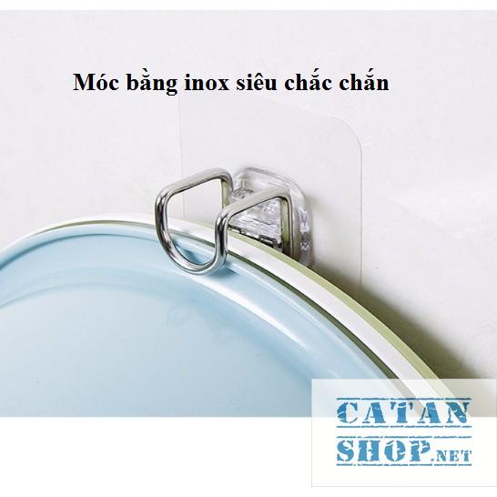 Móc  dán tường treo thau, chậu, thớt, móc treo vật dụng gia đình siêu tiện lợi, tiết kiệm không gian GD283-MTreoThau