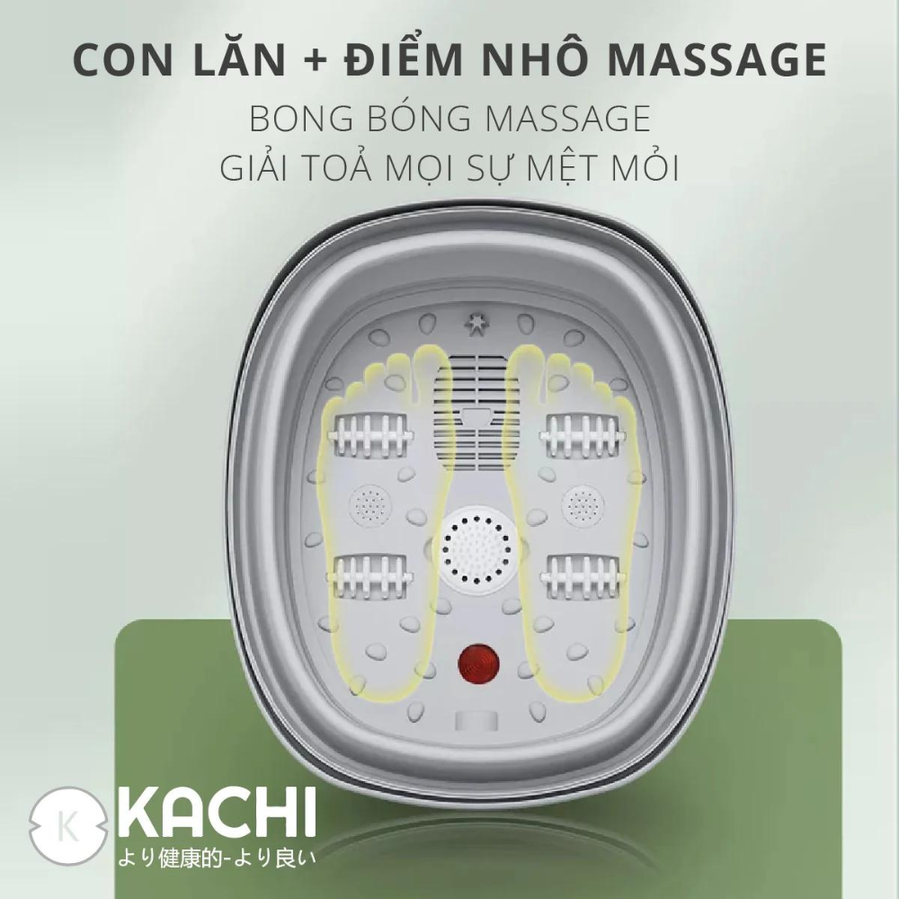 Bồn ngâm chân hồng ngoại xếp gọn Kachi MK344