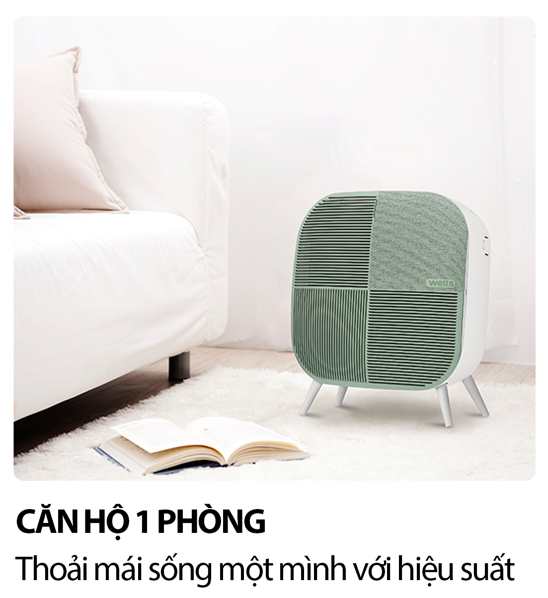 Máy lọc không khí Wells Minimax AQ 106 AGA - Hàng chính hãng