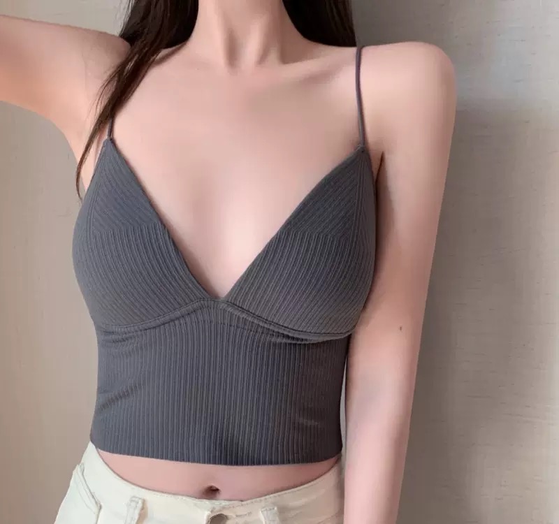 ÁO LEN BRA TĂM DẠNG ÁO CROPTOP DƯỚI 58KG DÀNH CHO NỮ