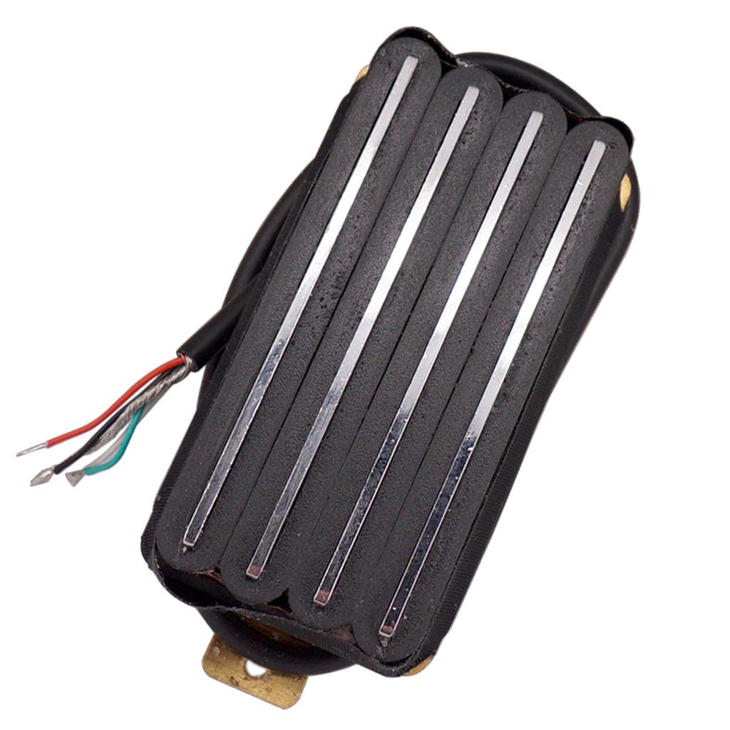 Baoblade Đen Đôi Dual Nóng Đường Sắt Humbucker W/4 Dây cho Đàn Guitar Điện