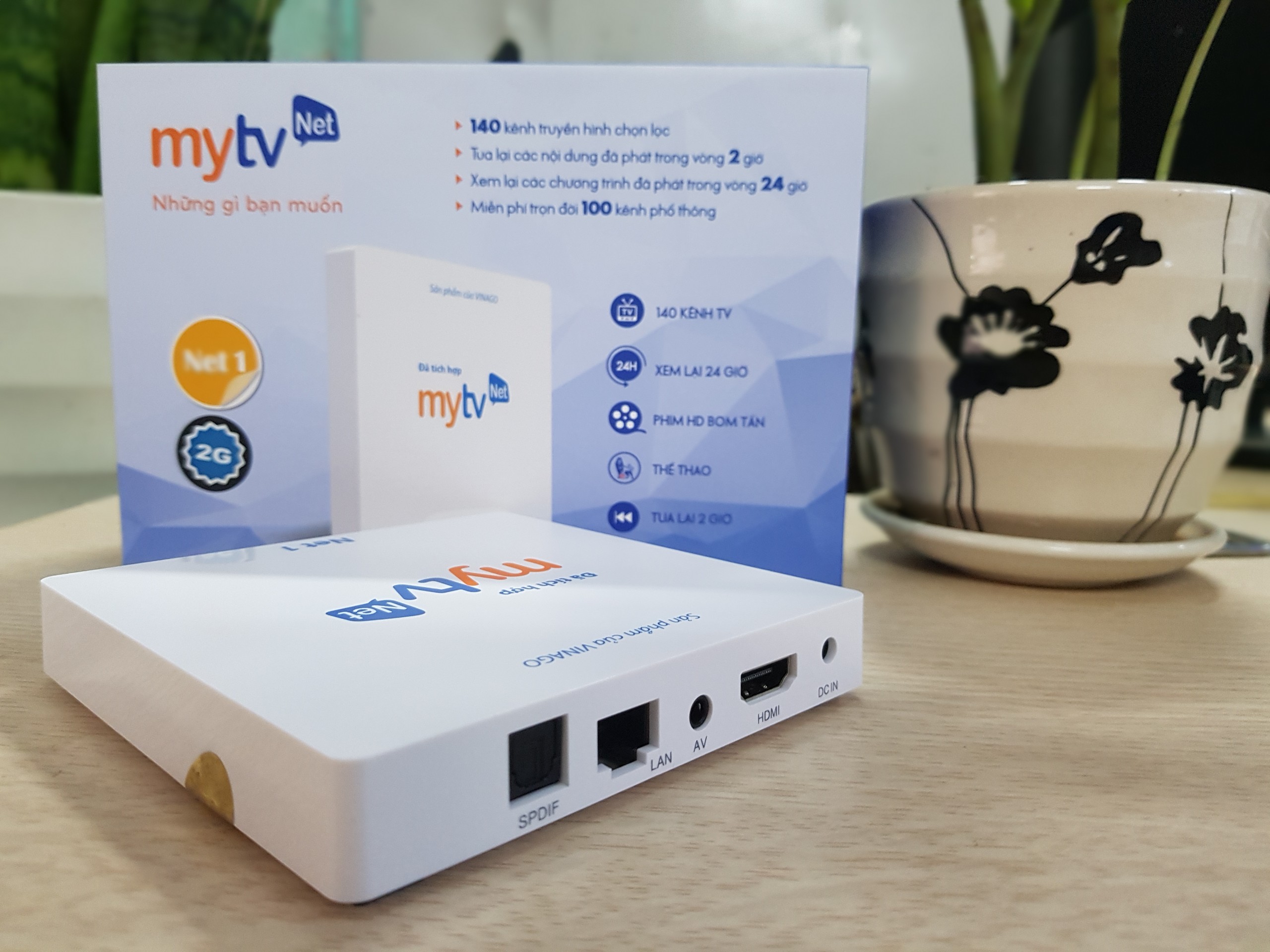 Android MyTV Net RAM 2G- 2020 Tặng Tài khoản HDplay, Android 7.1.2 hỗ trợ điều khiển Giọng nói - Hàng chính hãng