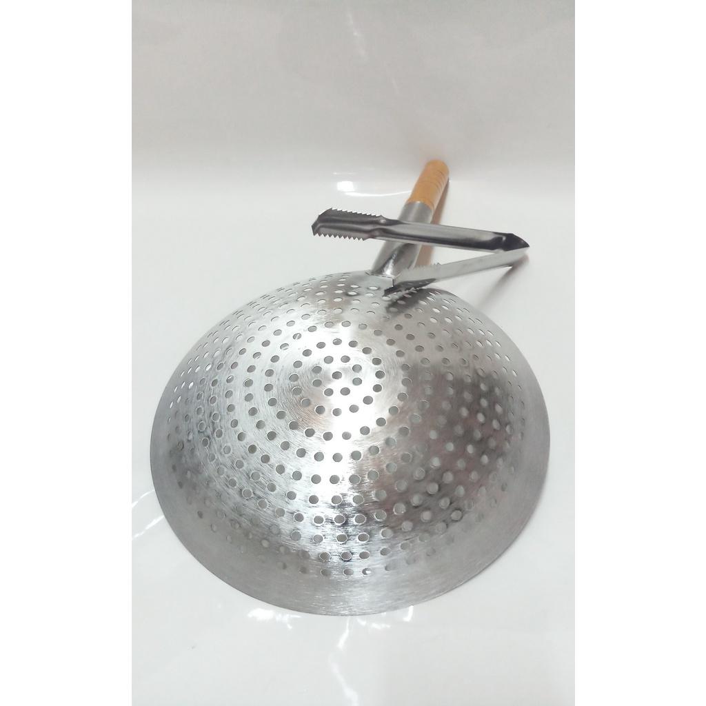 Vợt Vớt Xương, Rau Củ INOX Cán Gỗ Loại DÀY
