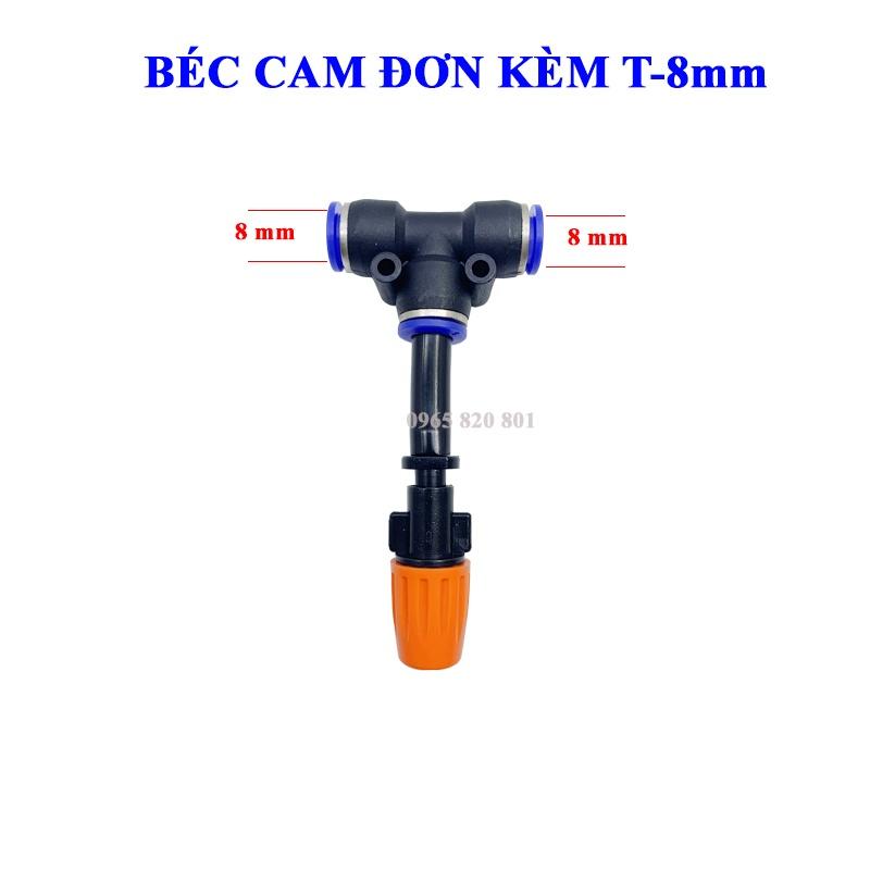 Béc Phun Sương 1 Cửa Cam gắn ống 8,10,12mm