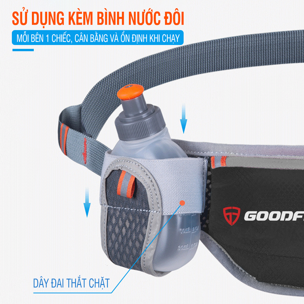 Túi đeo bụng chạy bộ đựng điện thoại chống nước chính hãng GoodFit GF109RB