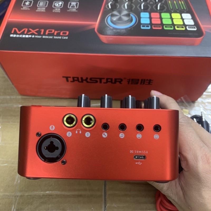 Sound Card TAKSTAR MX1-PRO Thu âm Livestream chuyên nghiệp mẫu mới 2021 bảo hành 1 năm