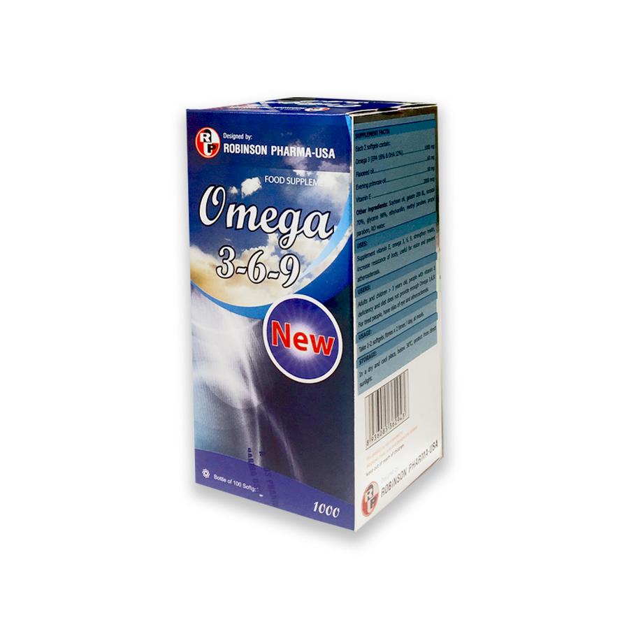 Viên uống sáng mắt Omega 3 6 9 New - chai 100 viên - giúp tăng cường thị lực,hỗ trợ giảm mỡ máu- Medi&Beauty