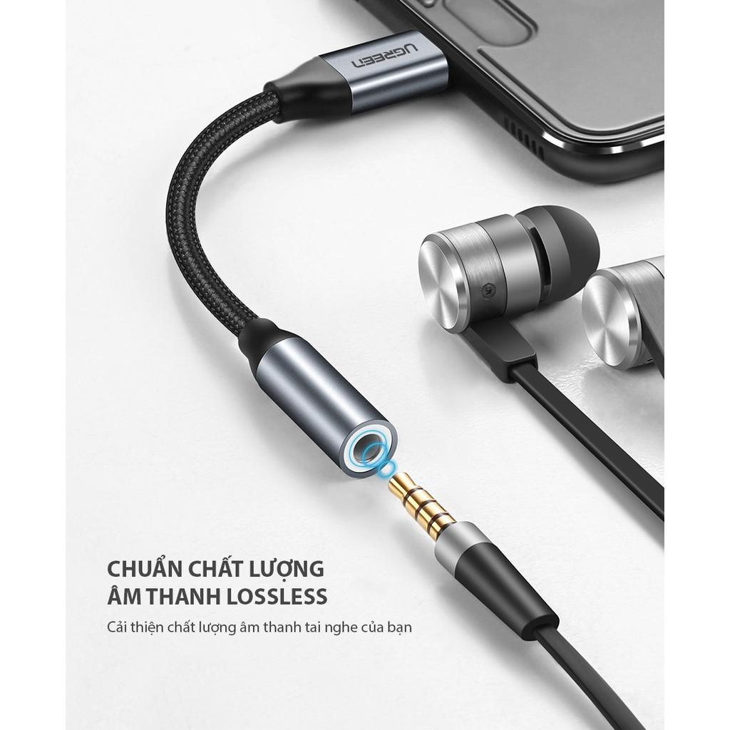 Cáp chuyển đổi từ cổng USB type C sang 3.5mm UGREEN AV142 30632 - Hàng chính hãng