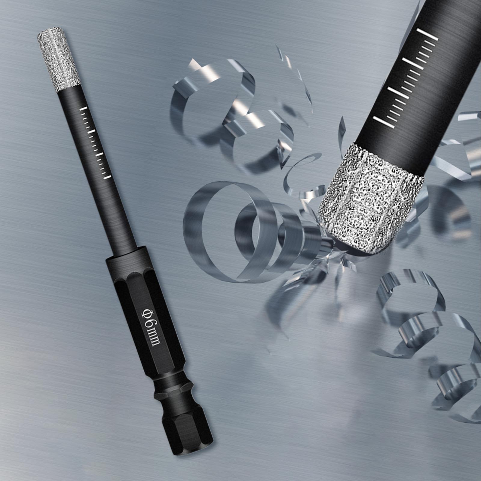 Diamond Dry Drill Bit Set Power Tool Accessories for Stone Porcelain Granite