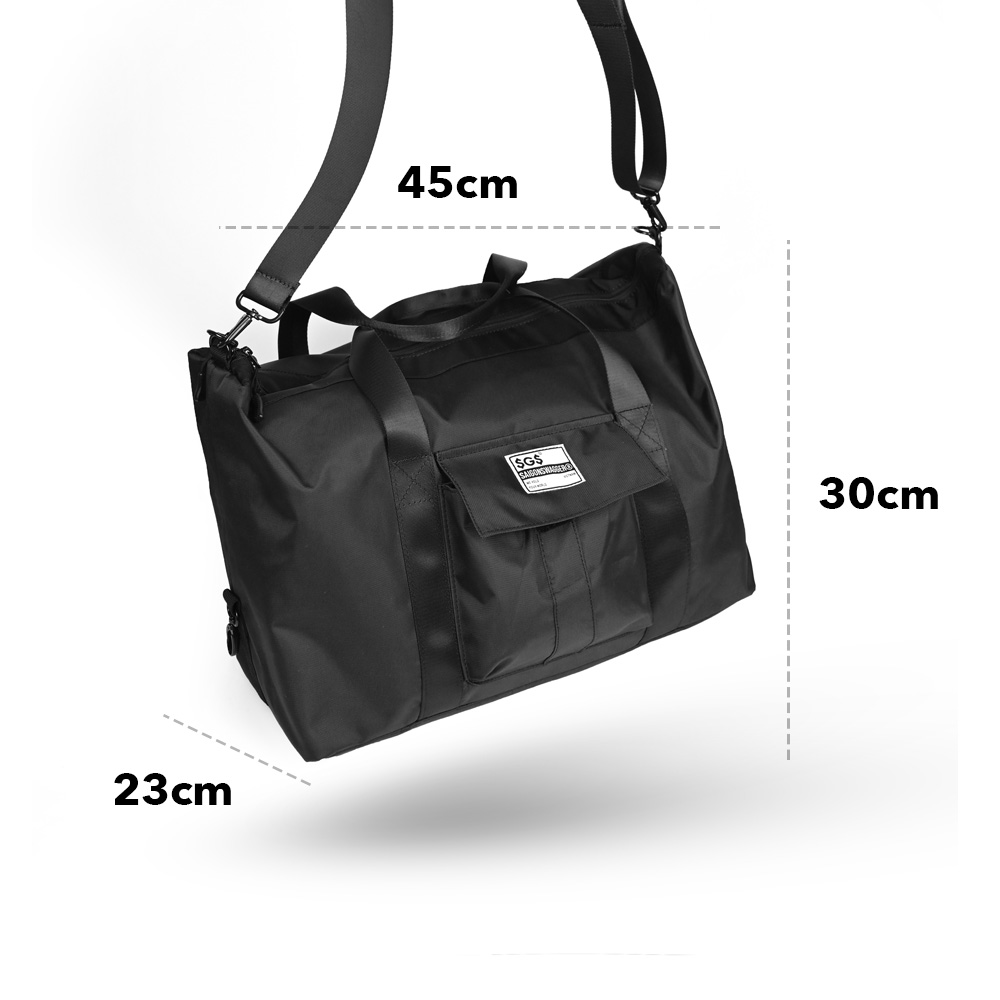 Túi Du Lịch SAIGON SWAGGER SGS Black Duffle Bag