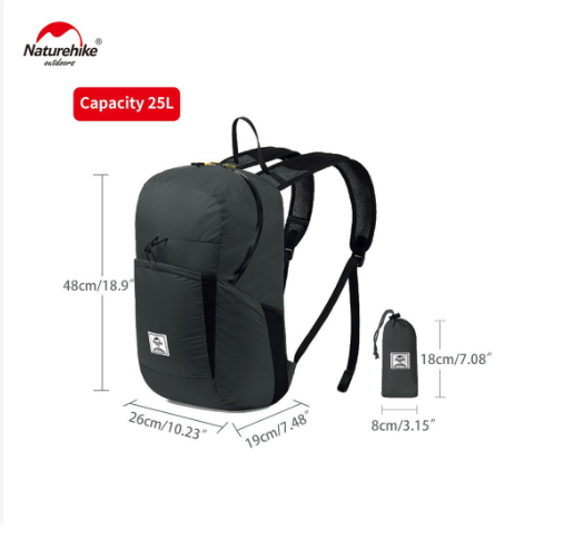 Balo du lịch gấp gọn chống nước 22L NatureHike NH17A017-B