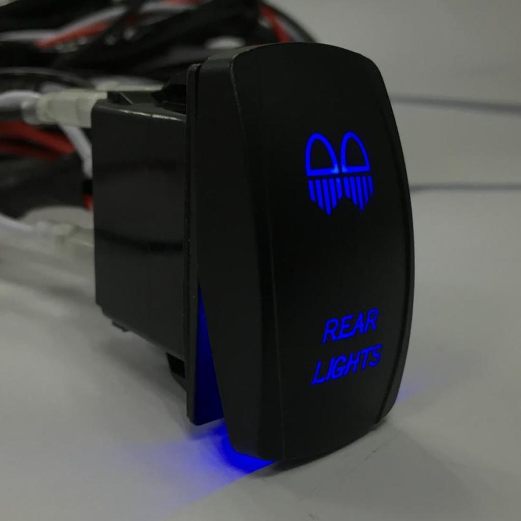 5 Pin 12V Boat Marine LED illuminated Toggle Rocker Switch