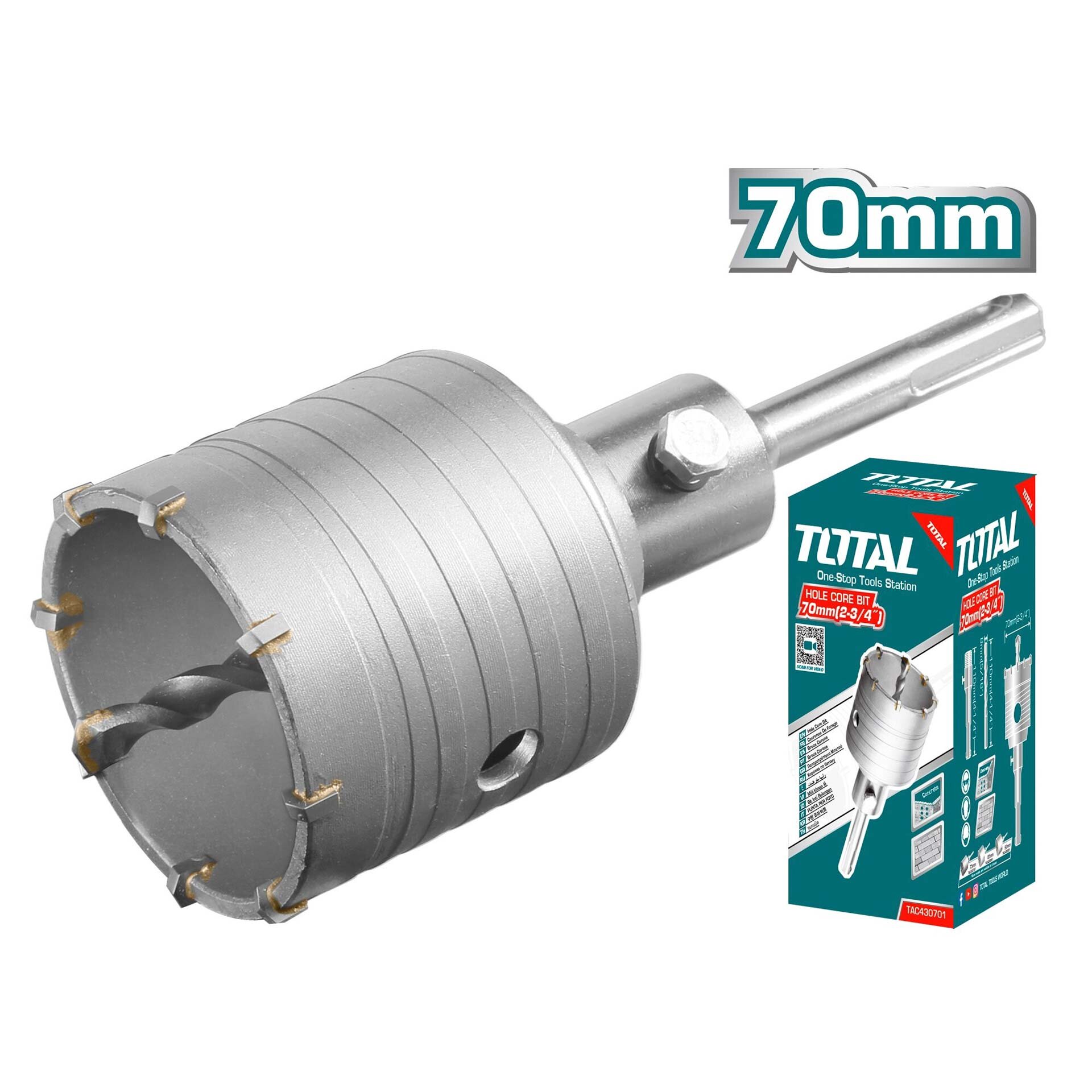 Mũi khoan lỗ  70mm total  TAC430701