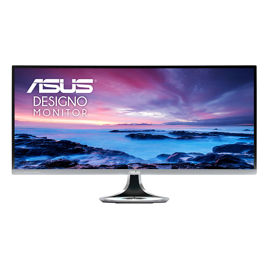 Màn Hình Cong Thiết Kế Đồ Họa Asus Designo MX34VQ 34 inch 2K Ultra Wide (2048 x 1080) 4ms 100Hz Tích Hợp Sạc Không Dây Qi Loa Harman Kardon VA - Hàng Chính Hãng