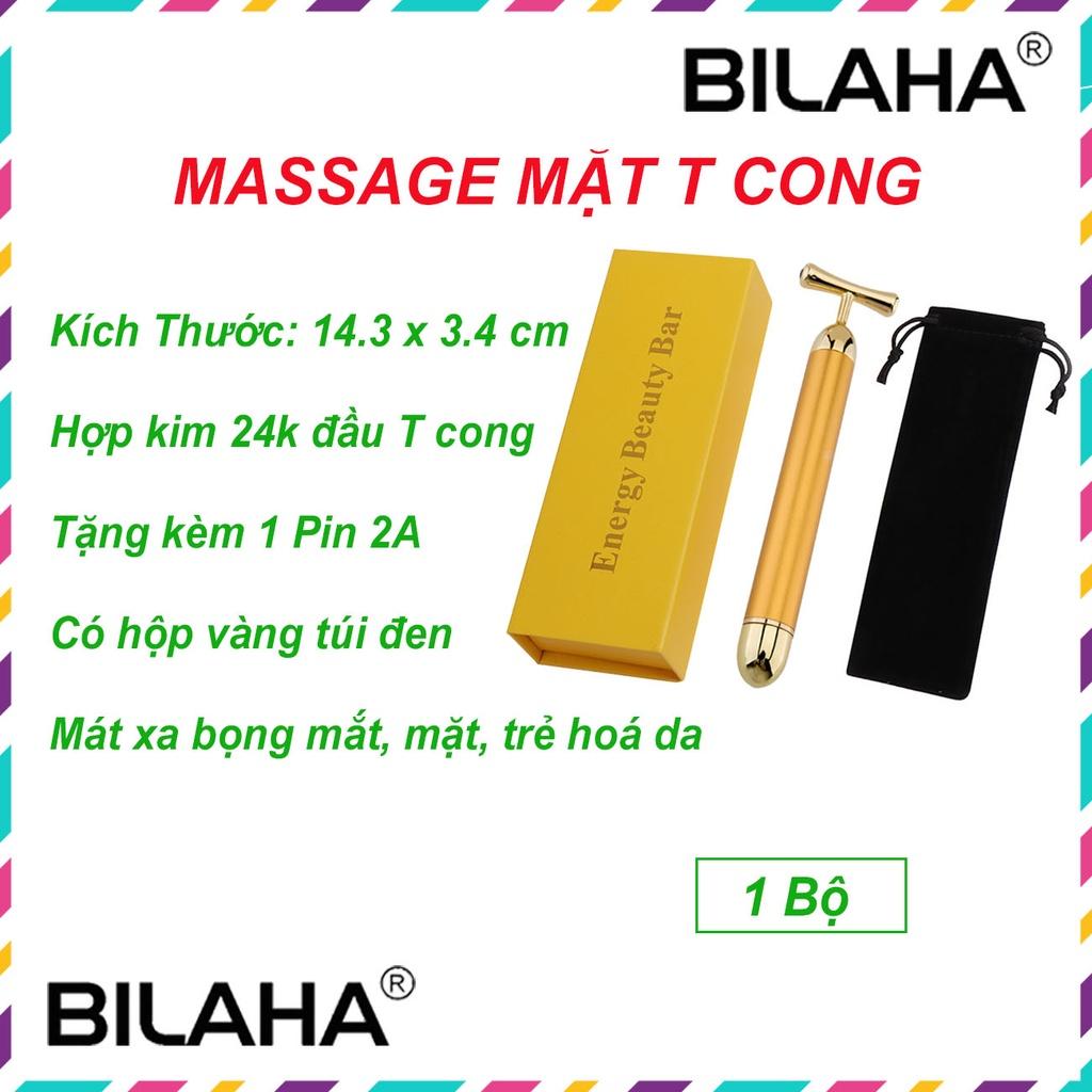 Máy massage mặt nâng cơ, săn chắc da mặt giảm nếp nhăn, giảm bọng mắt, chống thâm quầng, đẩy tinh chất hiệu quả BILA1118