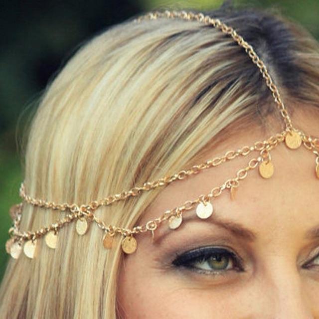 Bờm tóc bohemian - Vòng đội đầu head chain boho style