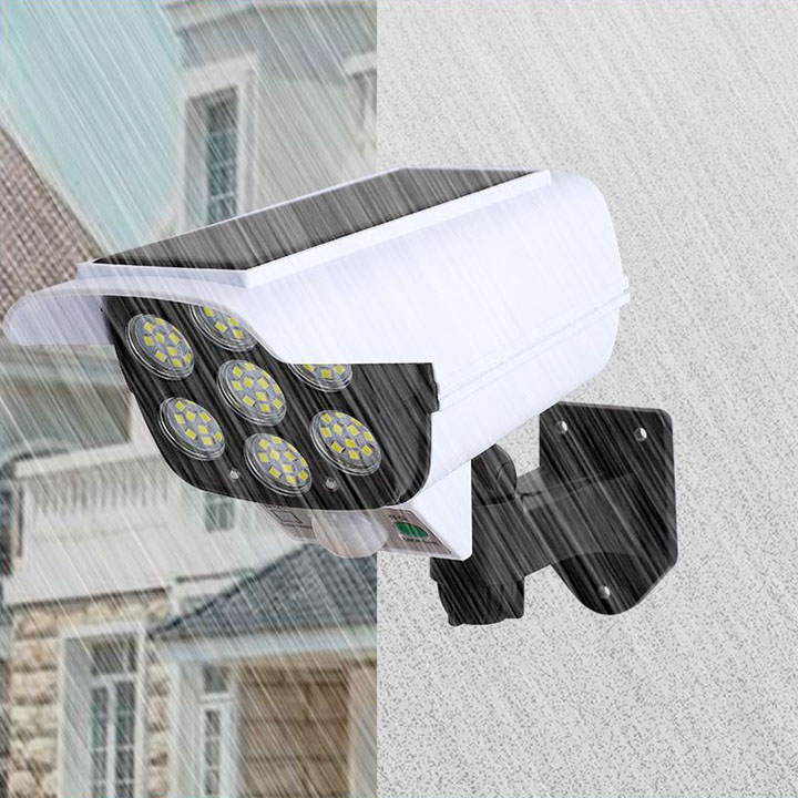 Đèn LED cảm ứng năng lượng mặt trời (mô hình camera chống trộm)- Hàng Nhập Khẩu