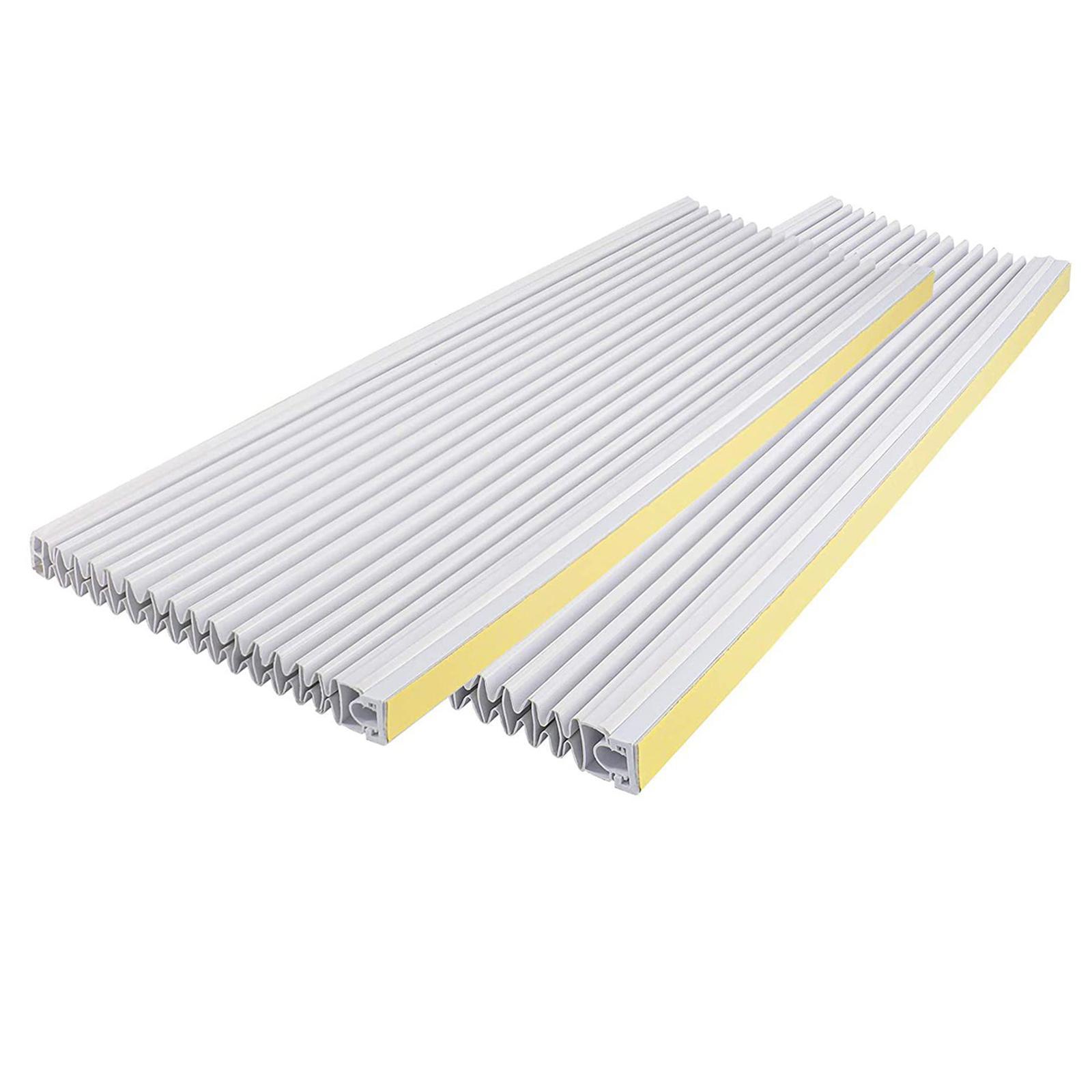 2Pcs Window AC Side Panels Replacement 2 Layers Air Conditioner Surround Insulation All Season Protection Window Air Conditioner Units