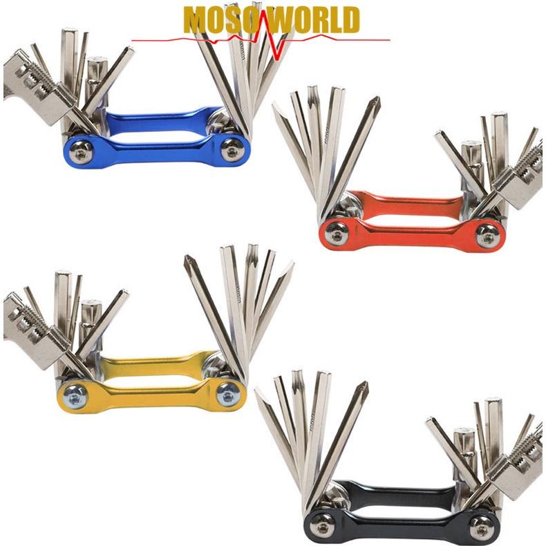 Bộ dụng cụ sửa chữa xe đạp leo núi MOSOWORLD 11 trong 1 chất liệu hợp kim nhôm cao cấp