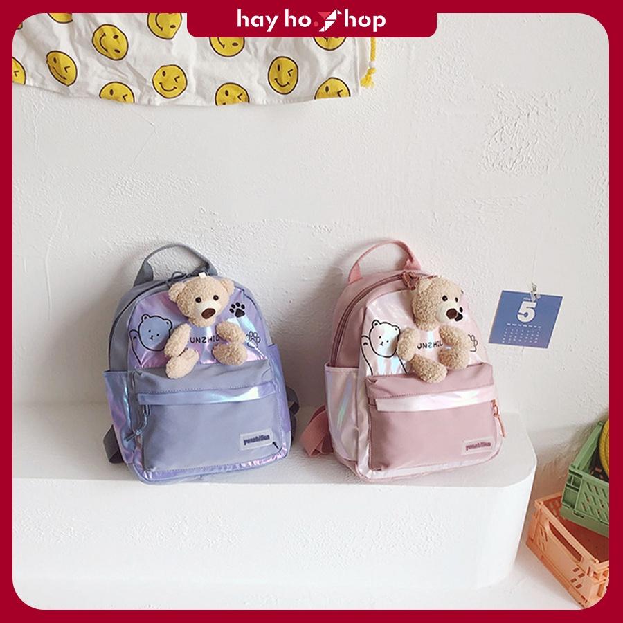 Balo cho bé mẫu giáo hình thú bông đáng yêu phong cách Hàn Quốc thời trang siêu nhẹ cho bé đi học tham quan