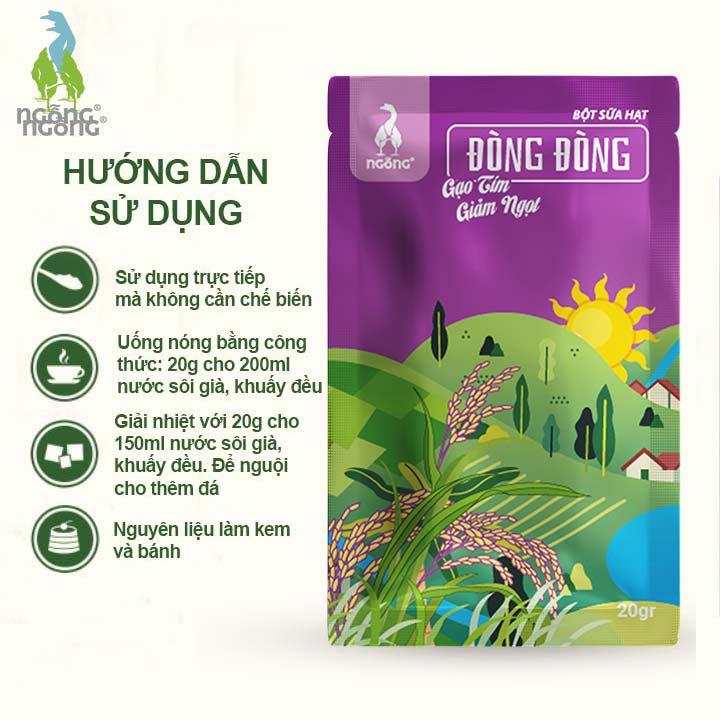 Bột Sữa Hạt Dinh Dưỡng Đòng Đòng Tím Gạo Lứt Tím Hộp 300gr