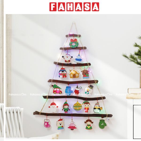 Dây Treo Hình Gỗ Cây Thông Trang Trí Giáng Sinh - Bách Mộc - Set 5