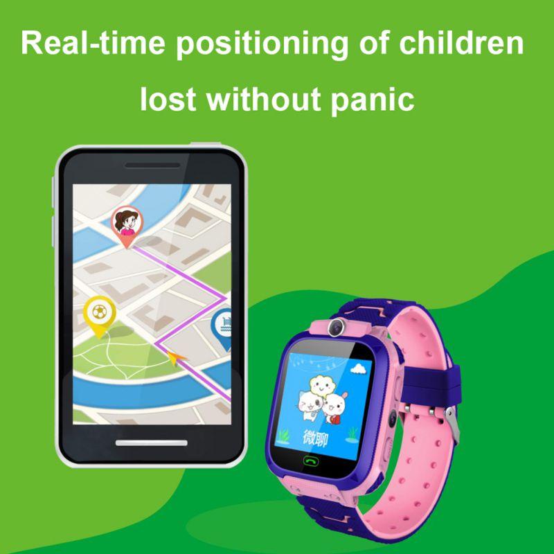 Thông Minh Trẻ Em Chống Nước Chống Mất Kid Đồng Hồ Đeo Tay Có Định Vị GPS Và Chức Năng SOS Dành Cho Android Và IOS