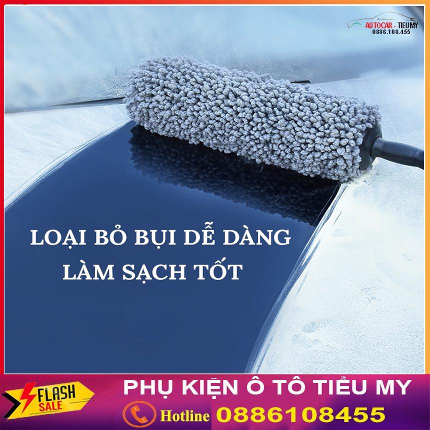 Chổi Lau Xe Ô Tô, Chổi Lau Ô Tô Đa Năng Cán Điều Chỉnh, Chổi vệ sinh ô tô chuyên dụng, chổi sợi dầu dạng tròn