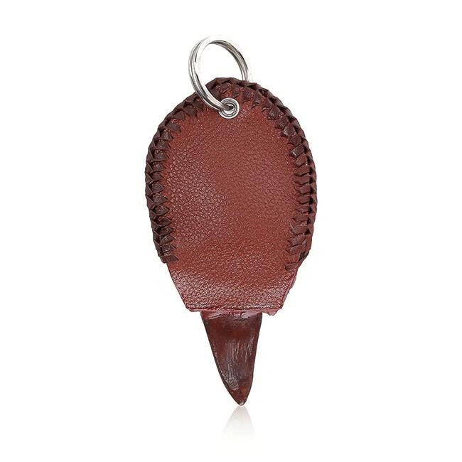 Móc khóa chân đà điểu màu nâu đỏ HT8426
