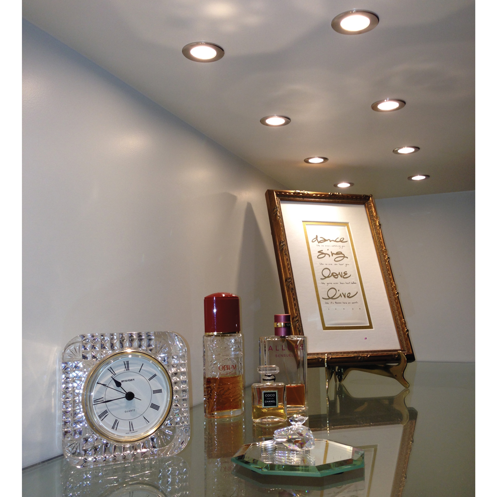 ĐÈN LED TRÒN DOWNLIGHT ÂM TRẦN 3W VIỀN INOX