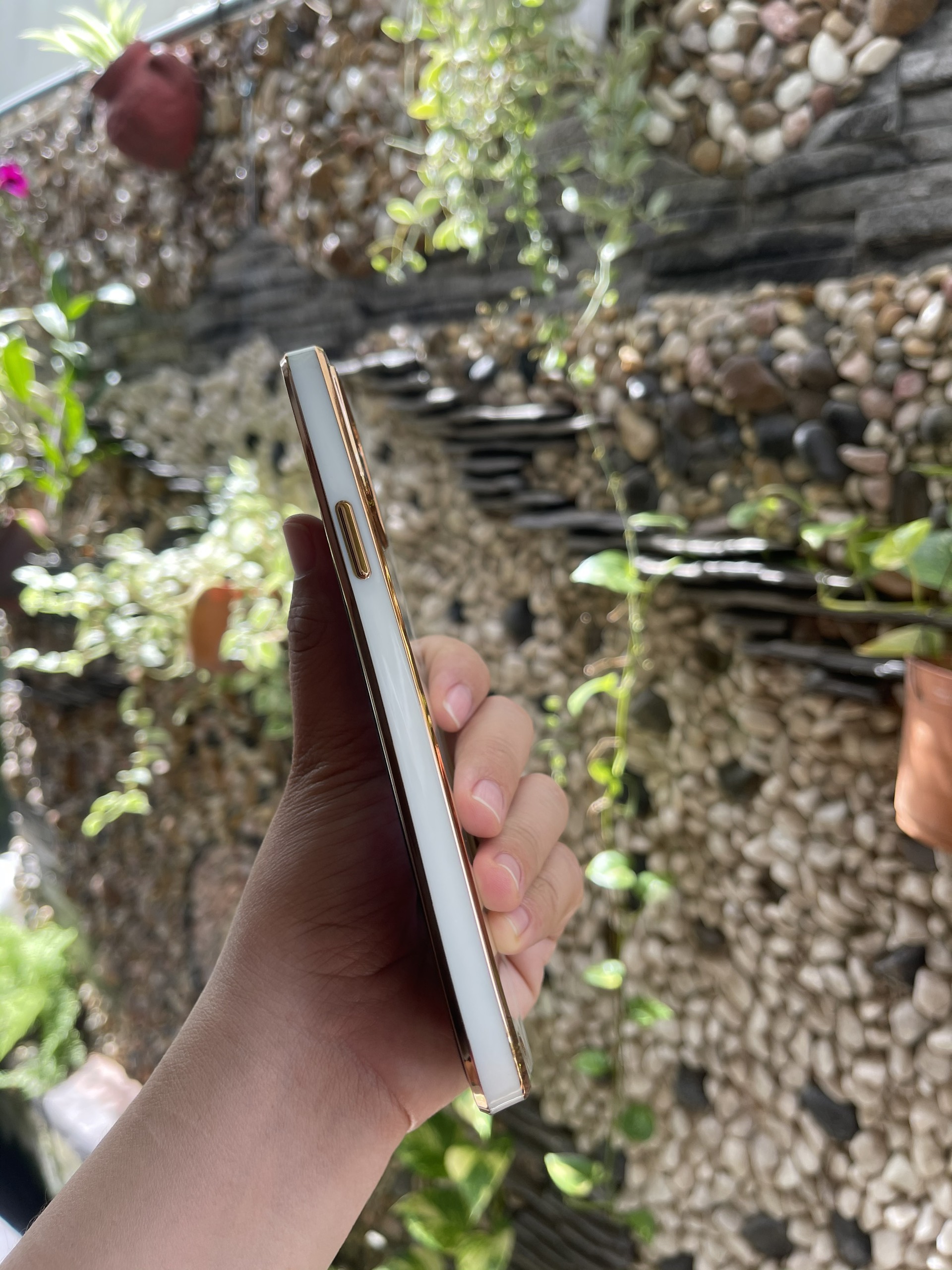 Case Ốp Lưng Dành Cho Điện Thoại iPhone 12 Pro Max - Silicon Dẽo Viền Màu Lưng Trong