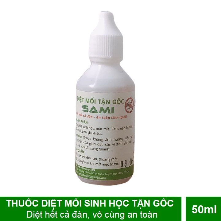 Thuốc diệt mối tận gốc SAMI SAMI, thuốc diệt mối sinh học, diệt cả đàn mà vẫn an toàn cho người, không mùi không ảnh hưởng sức khoẻ