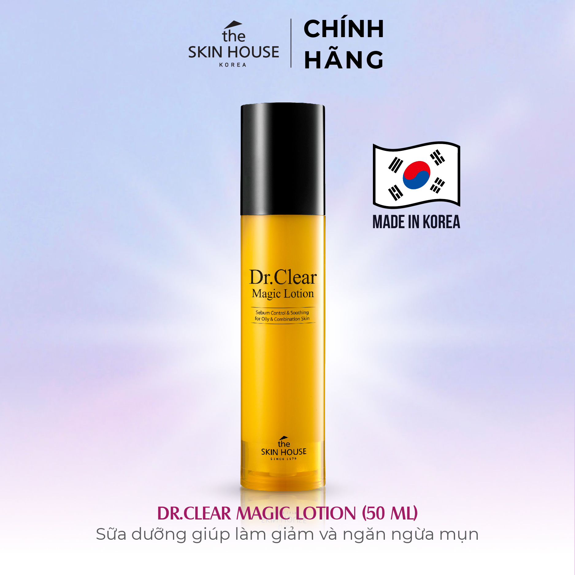 T13 Sữa dưỡng giúp làm giảm và ngăn ngừa mụn Dr. Clear Magic Lotion 50ml