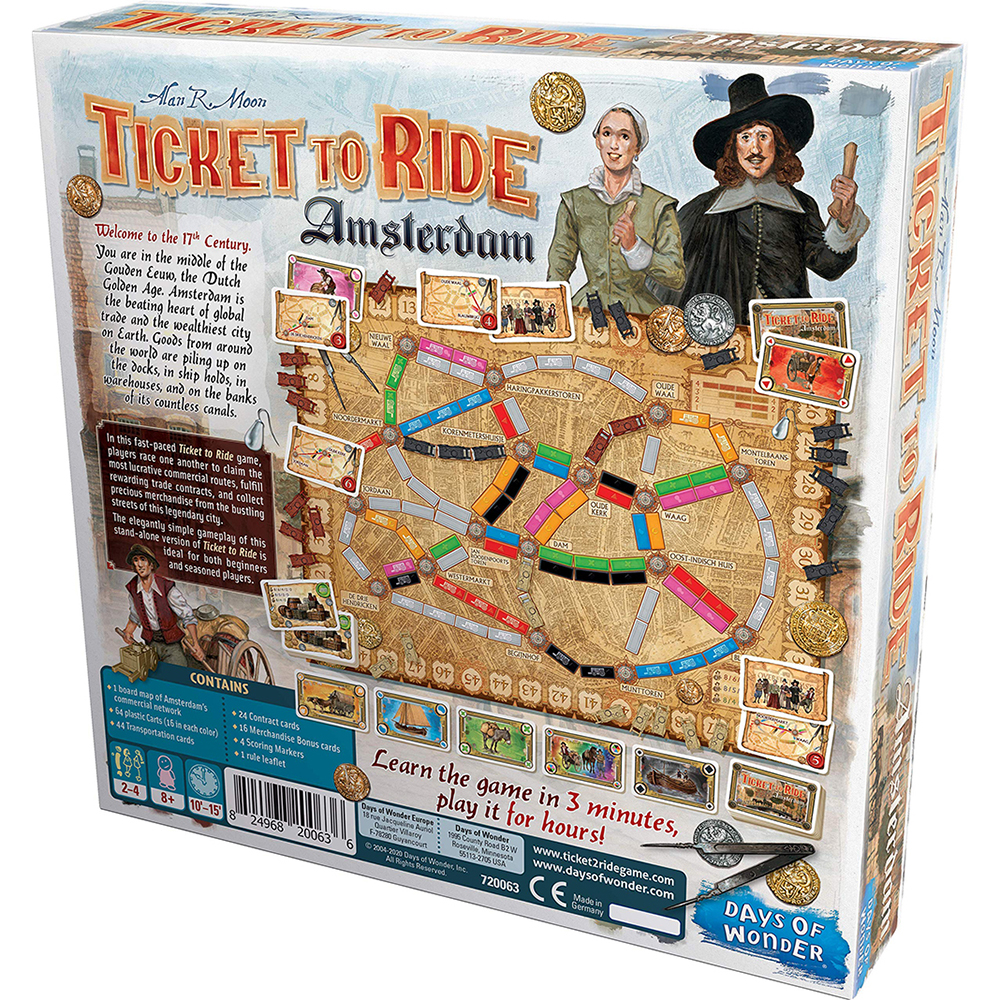 Board Game Ticket to Ride Phiên Bản Amsterdam Family Edition