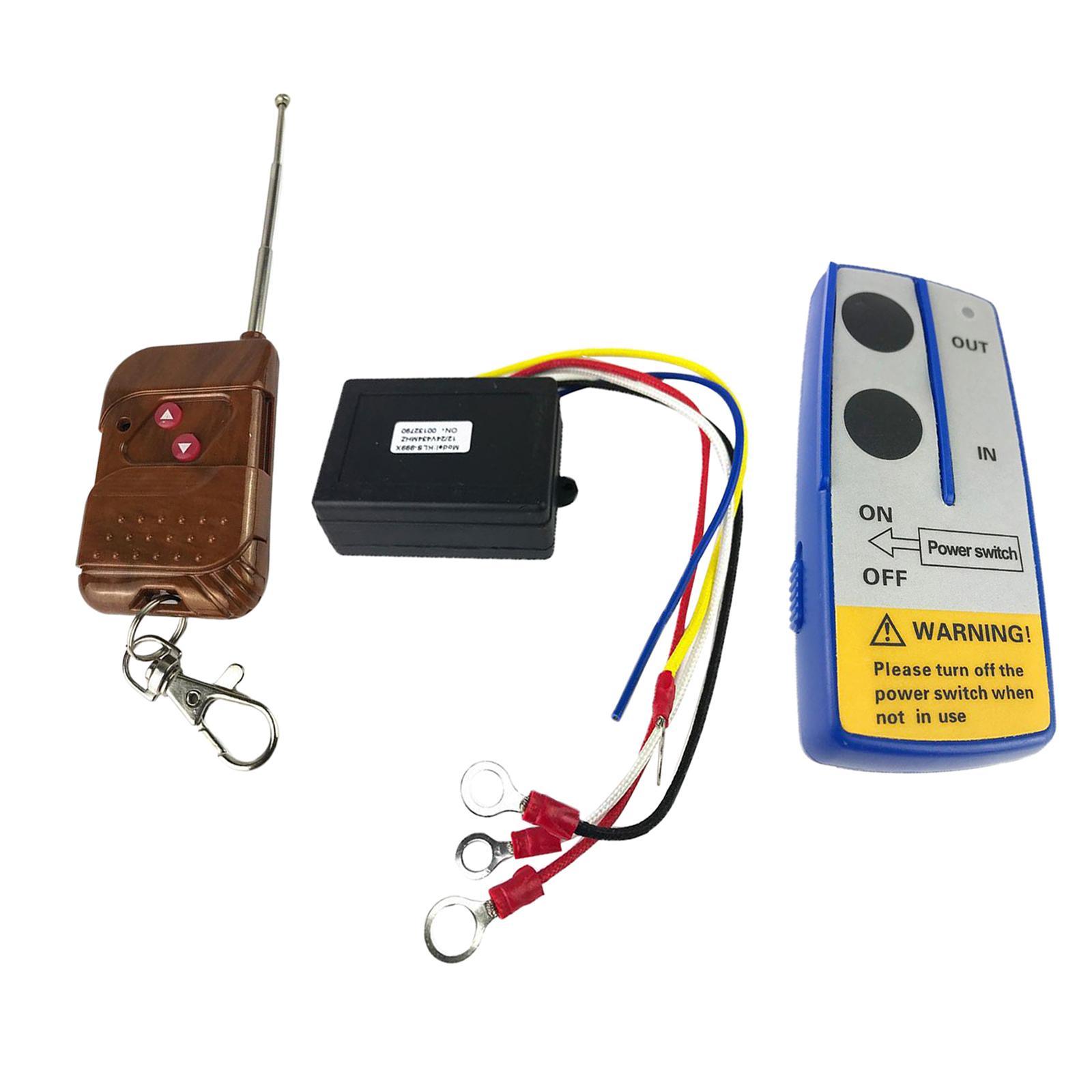12V Universal Mini Car Wireless Winch Electric Remote Control