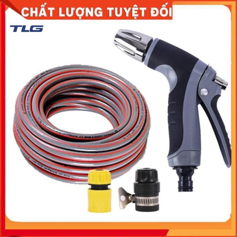 Bộ dây và vòi xịt tăng áp rửa xe tưới cây 206817