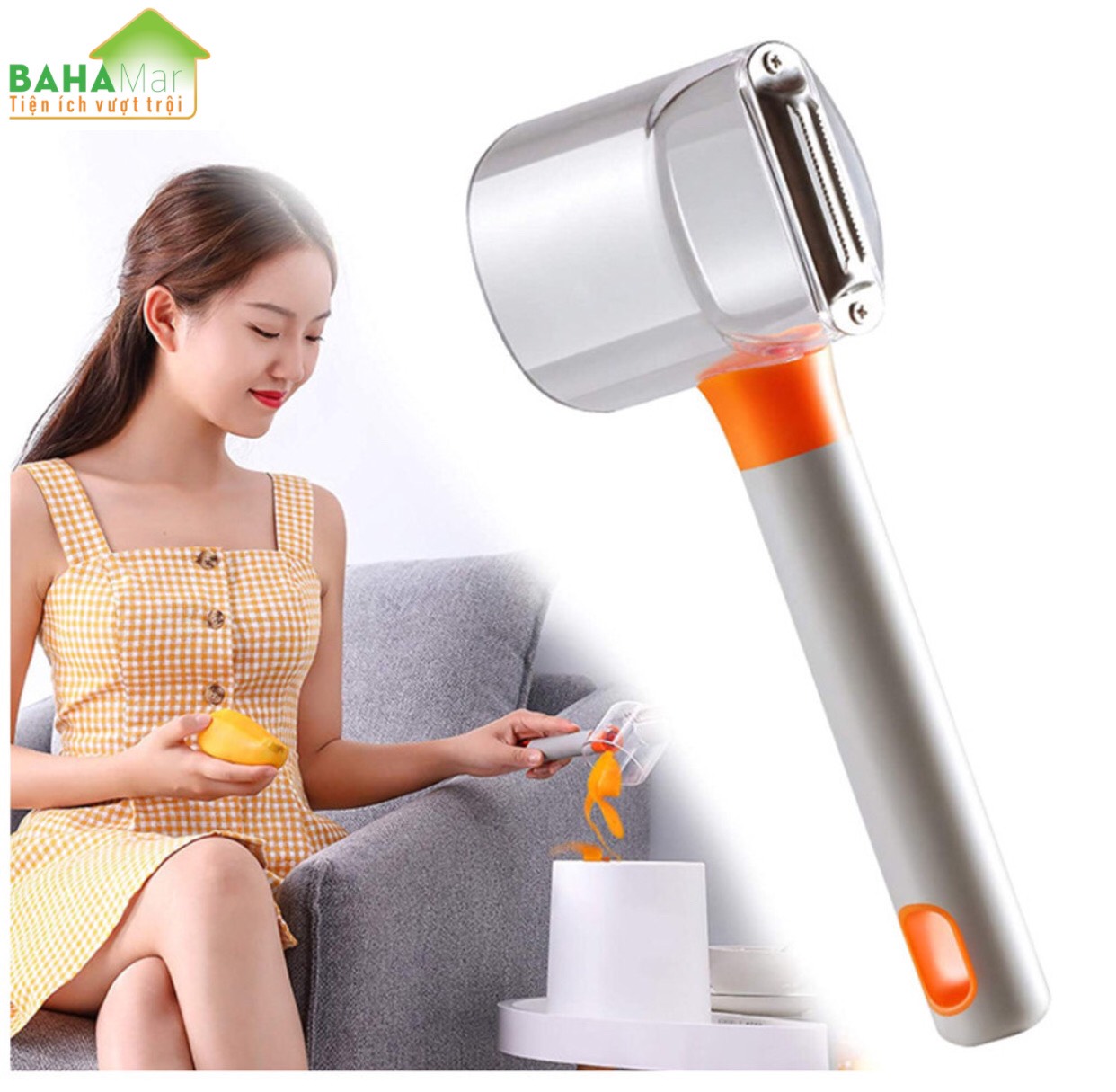 CỐC GỌT CỦ QUẢ, TRÁI CÂY ĐA NĂNG TỰ GOM GỌN VỎ "BAHAMAR" rất thuận tiện trong sử dụng, là dụng cụ cần thiết mỗi gia đình. Có thể mang theo đi du lịch, cắm trại