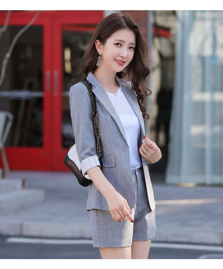 Bộ vest tay kẻ sọc thời trang